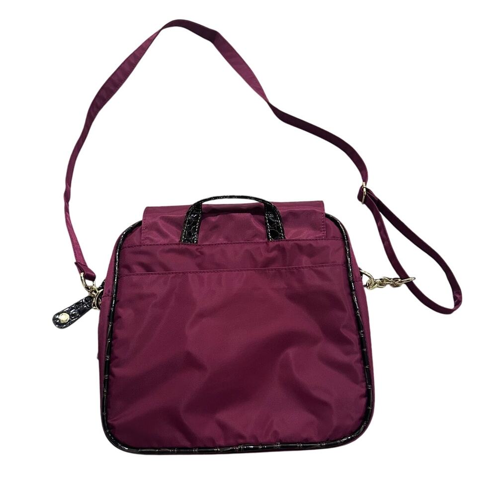 Samantha Brown Wine Burgundy Nylon Adjustable Travel Crossbody Clutch Bag NWOT - Picture 9 of 9